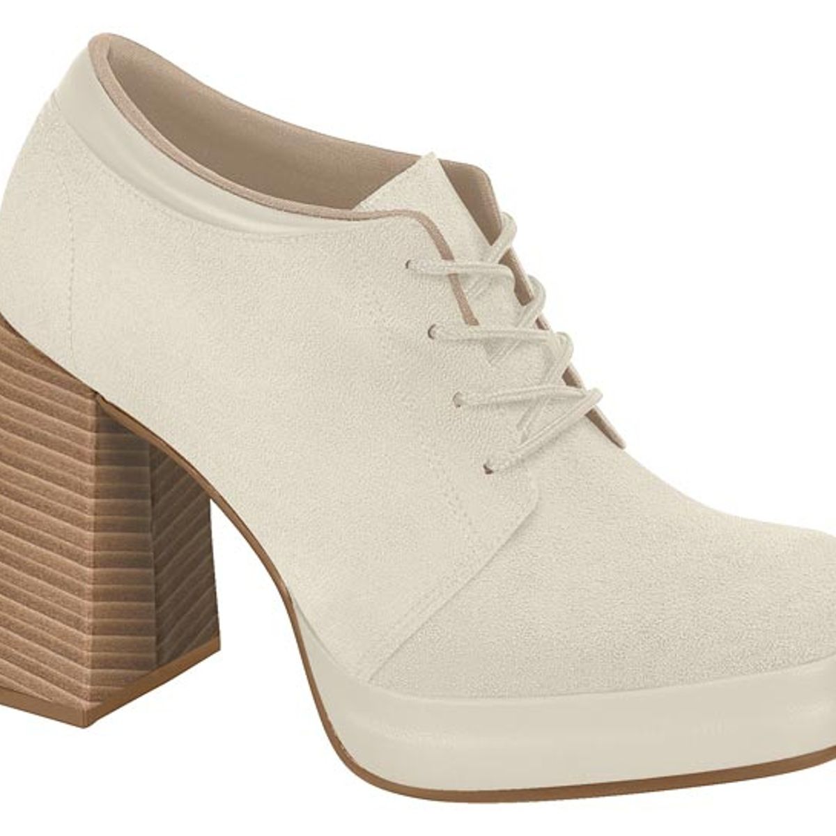 BEIRA RIO - Zapato Mujer Beira Rio Efecto Gamuza Blanco