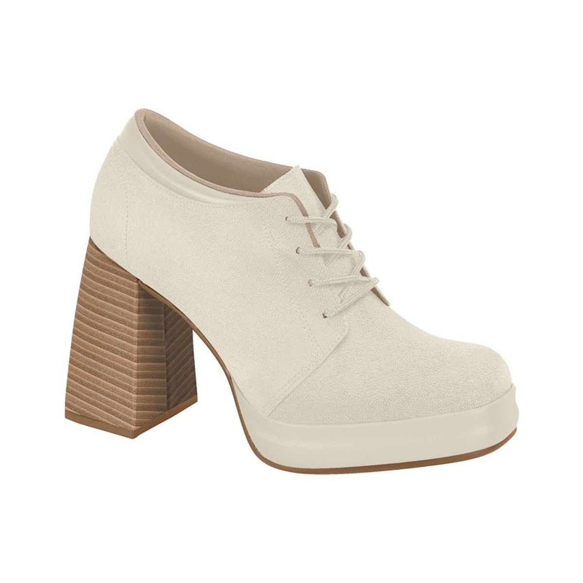 BEIRA RIO - Zapato Mujer Beira Rio Efecto Gamuza Blanco