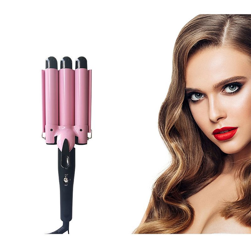 GENERICO - Ondulador Rizador De Pelo Profesional Rosa