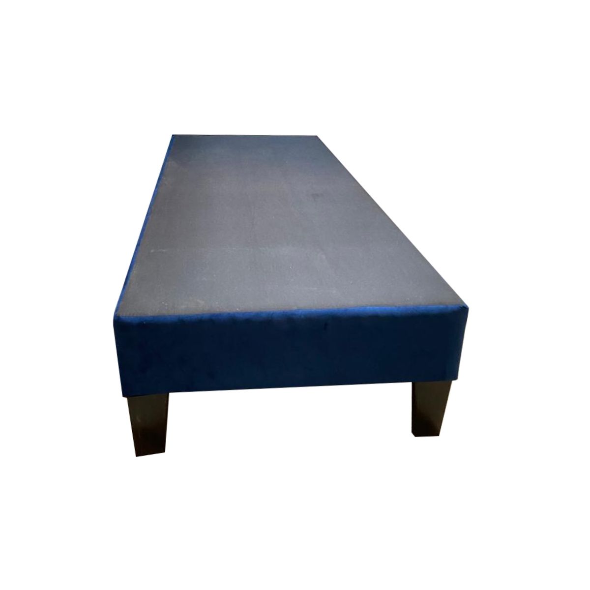 MUEBLES HVM - Base HVM Americana 1 P Azul Felpa Pmadera