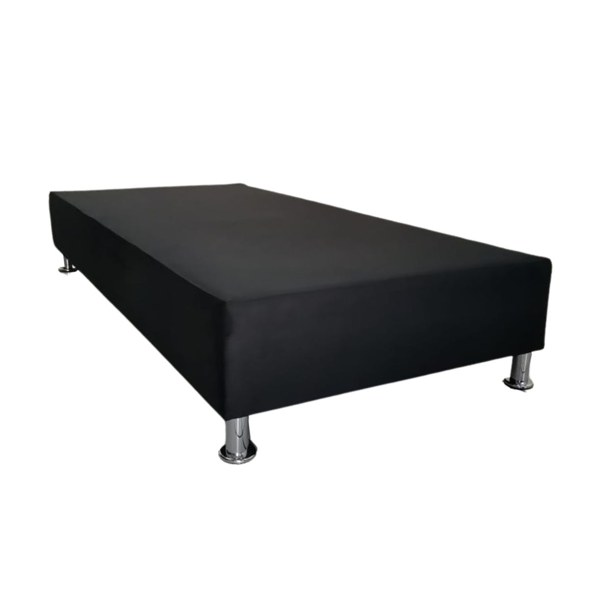 MUEBLES HVM - Base HVM Americana 1.5 P Negro Felpa Pmetal