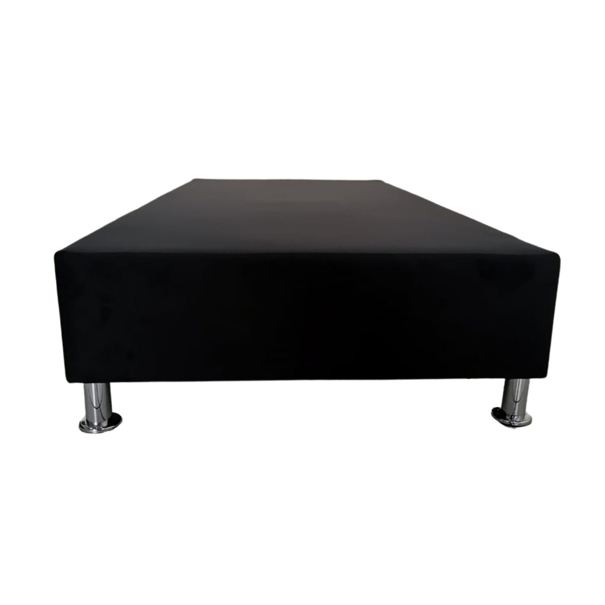 MUEBLES HVM - Base HVM Americana 1.5 P Negro Felpa Pmetal