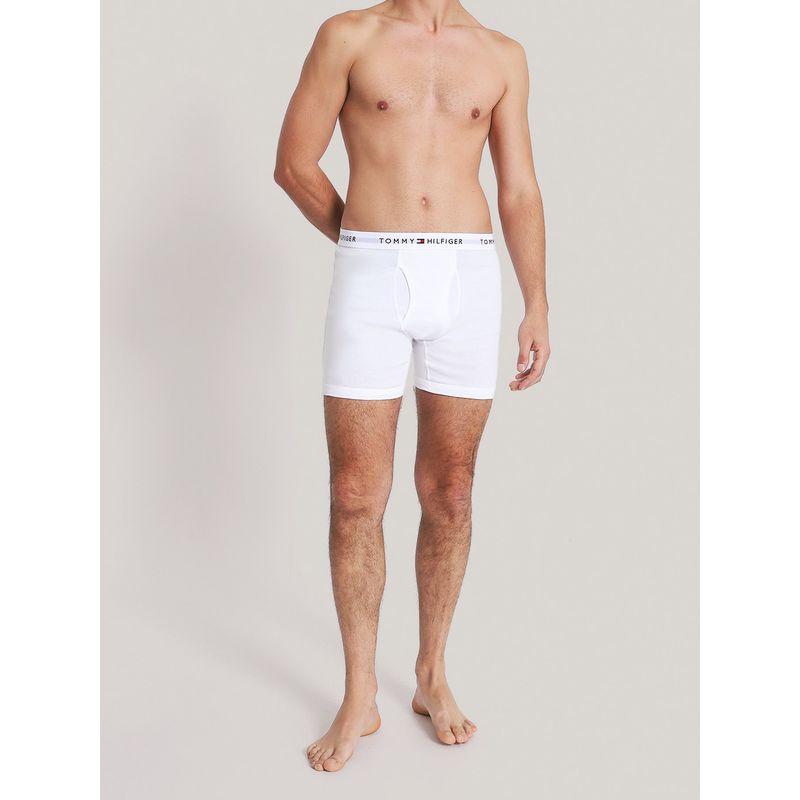 TOMMY HILFIGER - Pack De 3 Calzoncillo Bóxers Blanco Tommy Hilfiger