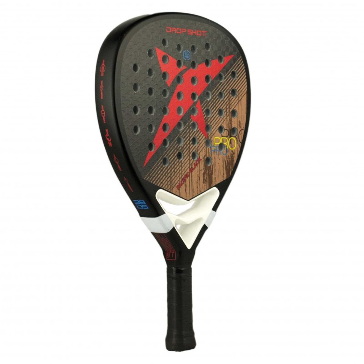 DROP SHOT - Pala Padel Drop Shot Pacific Black 12K con Funda