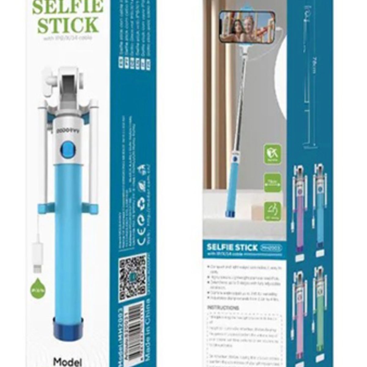 GENERICO - Baston Selfie Palo Selfie Modorwy Puerto tipo C