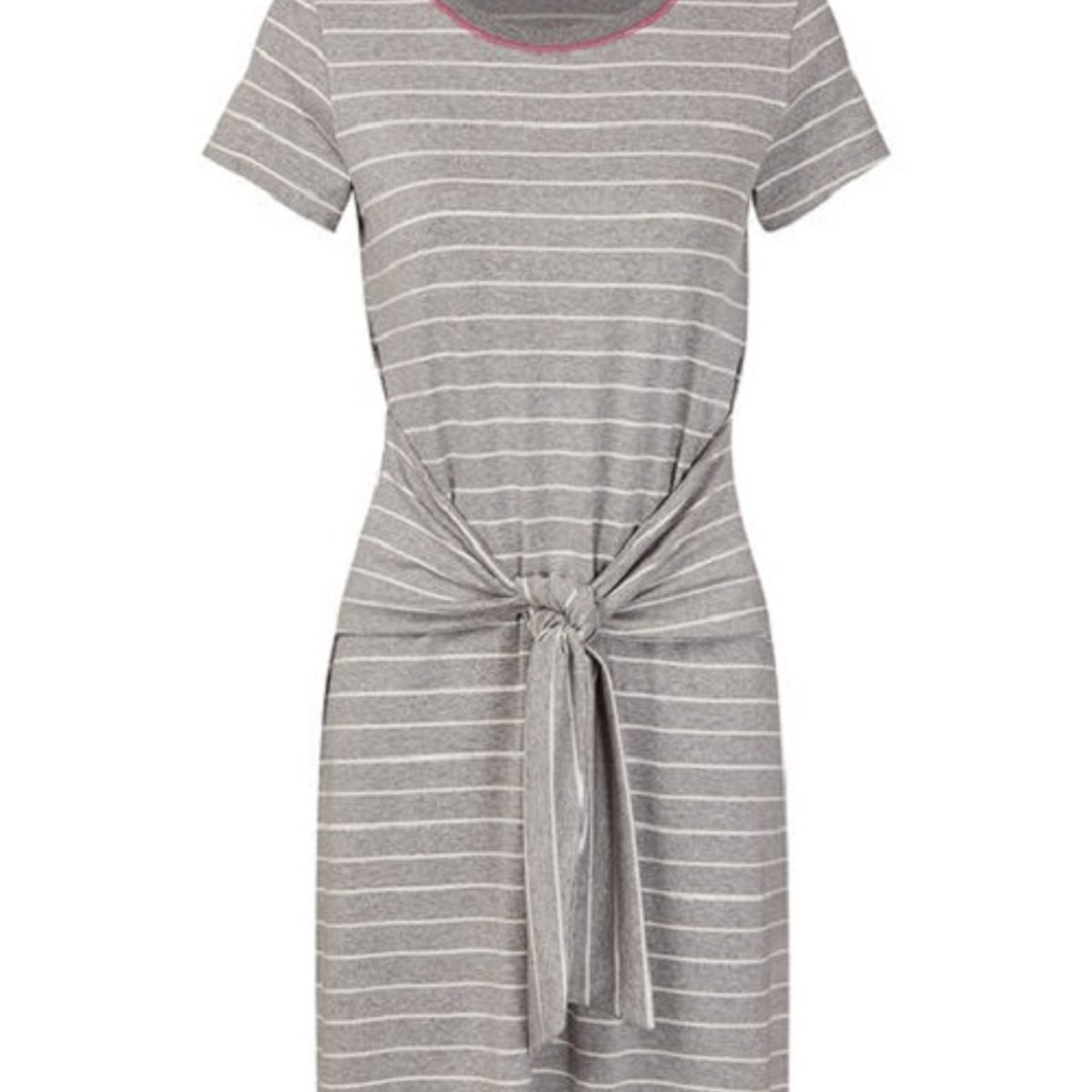 HOPE - CAMISOLA  RAYADA GRIS/BLANCO