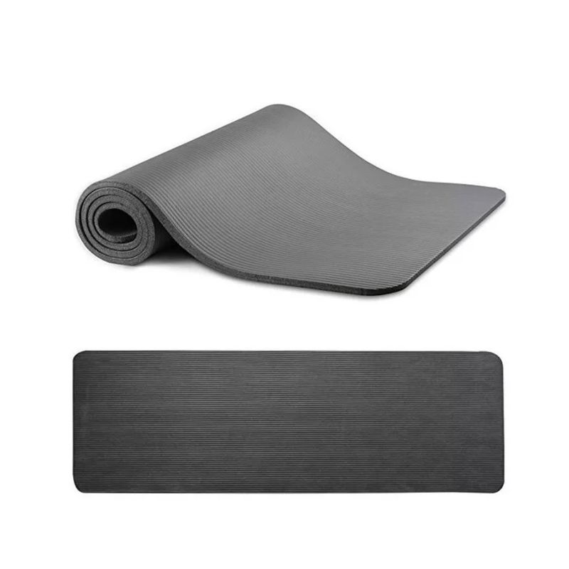 GENERICO - Mat 10 Mm Yoga Pilates Extra Grueso NEGRO