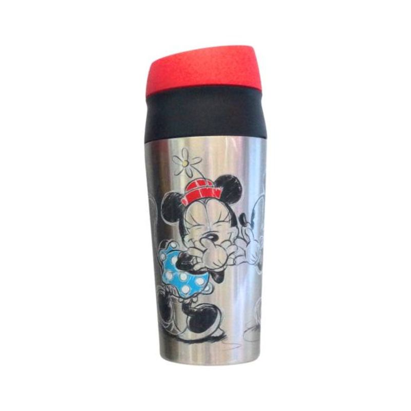 TITANIO - VASO MUG CON BOTON NEW LICENCIAS MINNIE