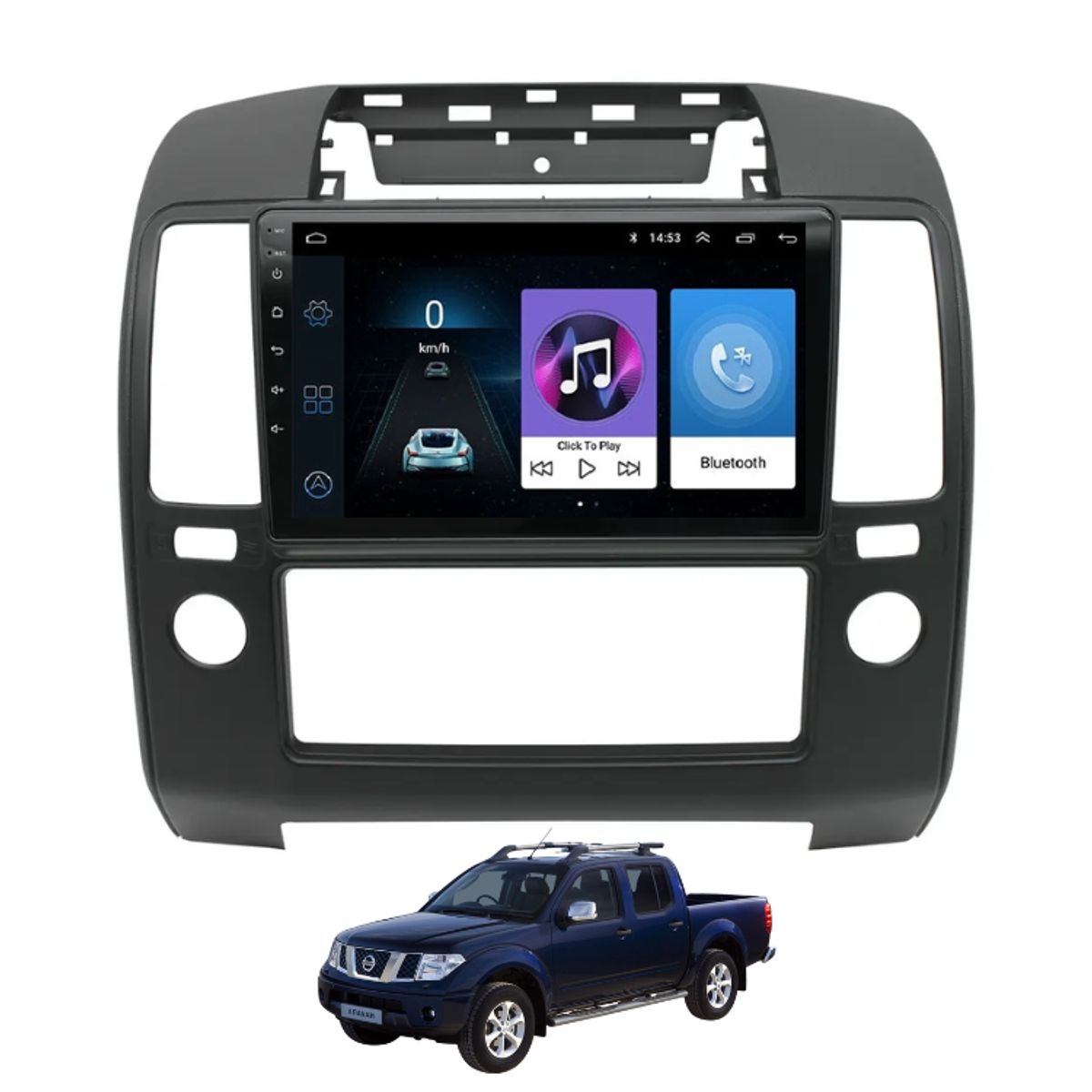 OEM - Radio Android 10.1 Nissan Navara 2006-2016 2gb+32gb + Camara