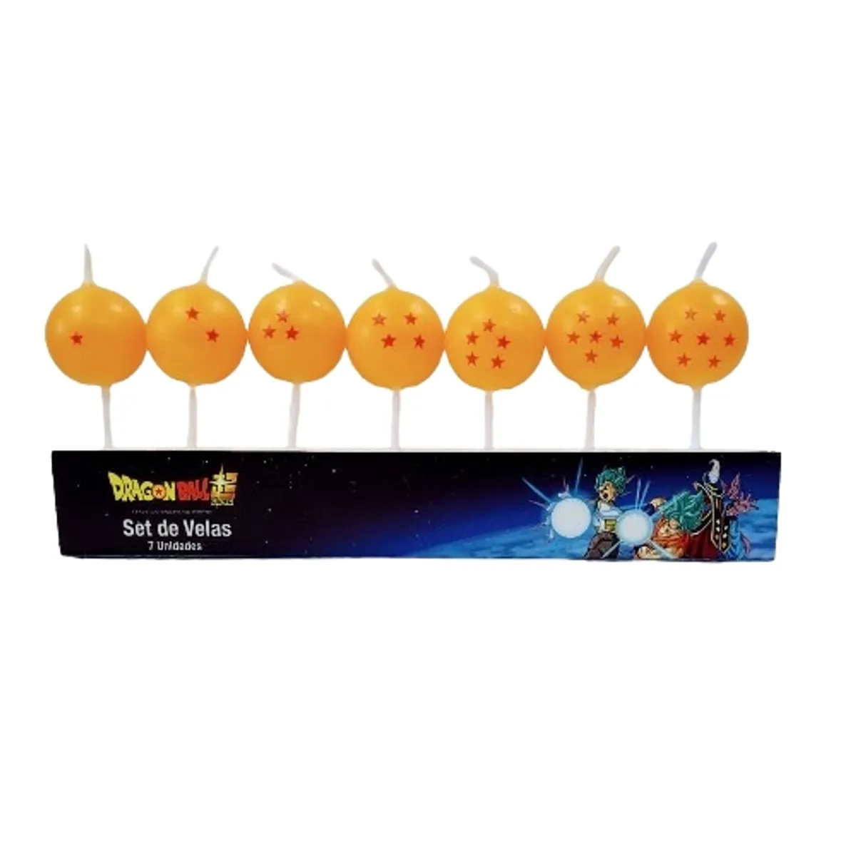 GENERICO - VELAS 7  ESFERAS DRAGON BALL
