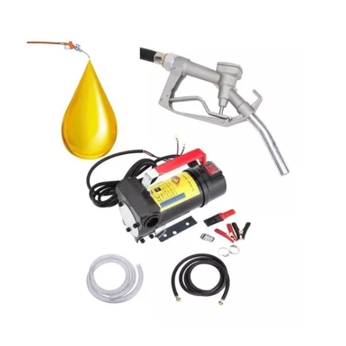 OFERTABKN - Kit Bomba Trasvasije 12v 175w Motor Manguera Pistola