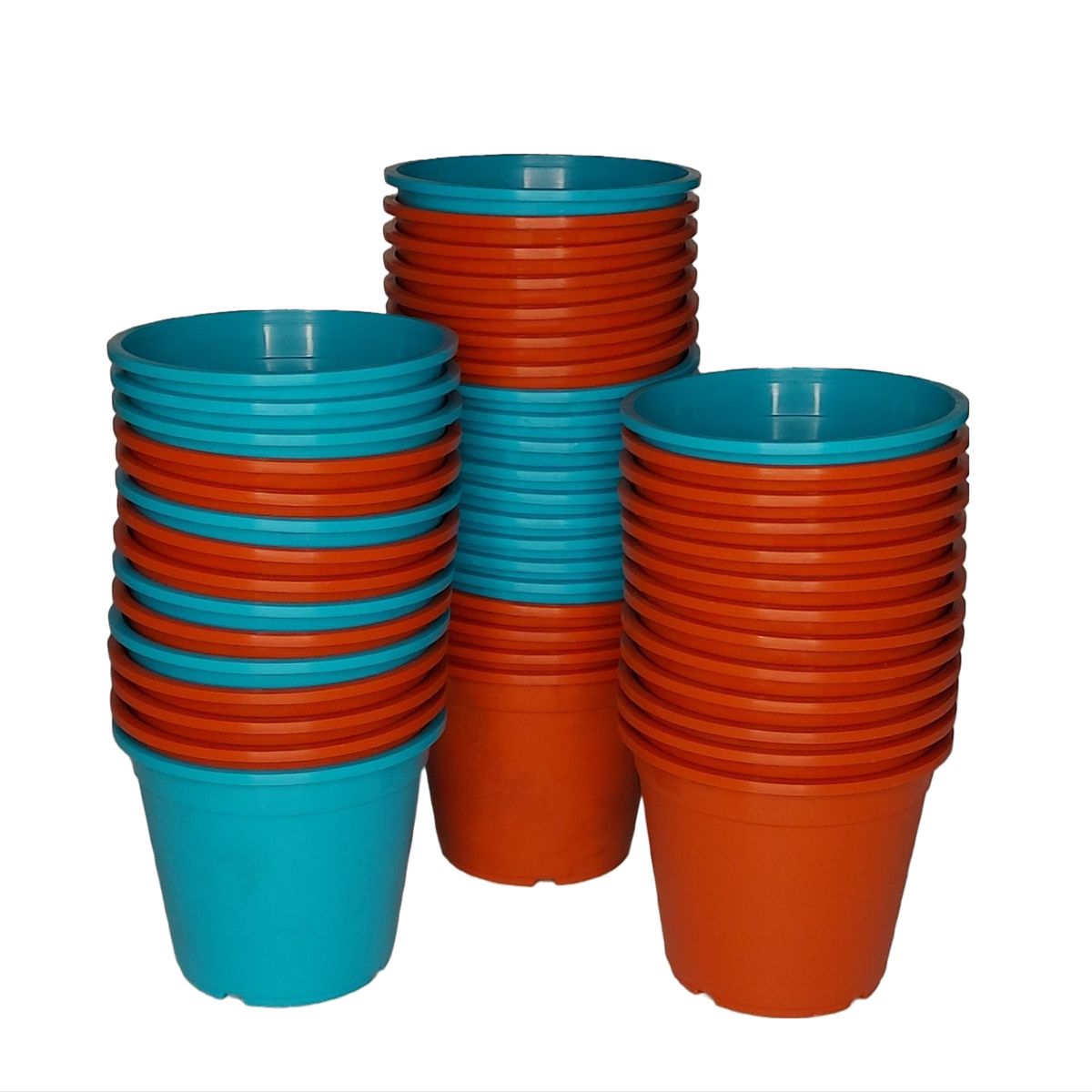 GENERICO - pack 50 unidades macetero redondo10 cm liso