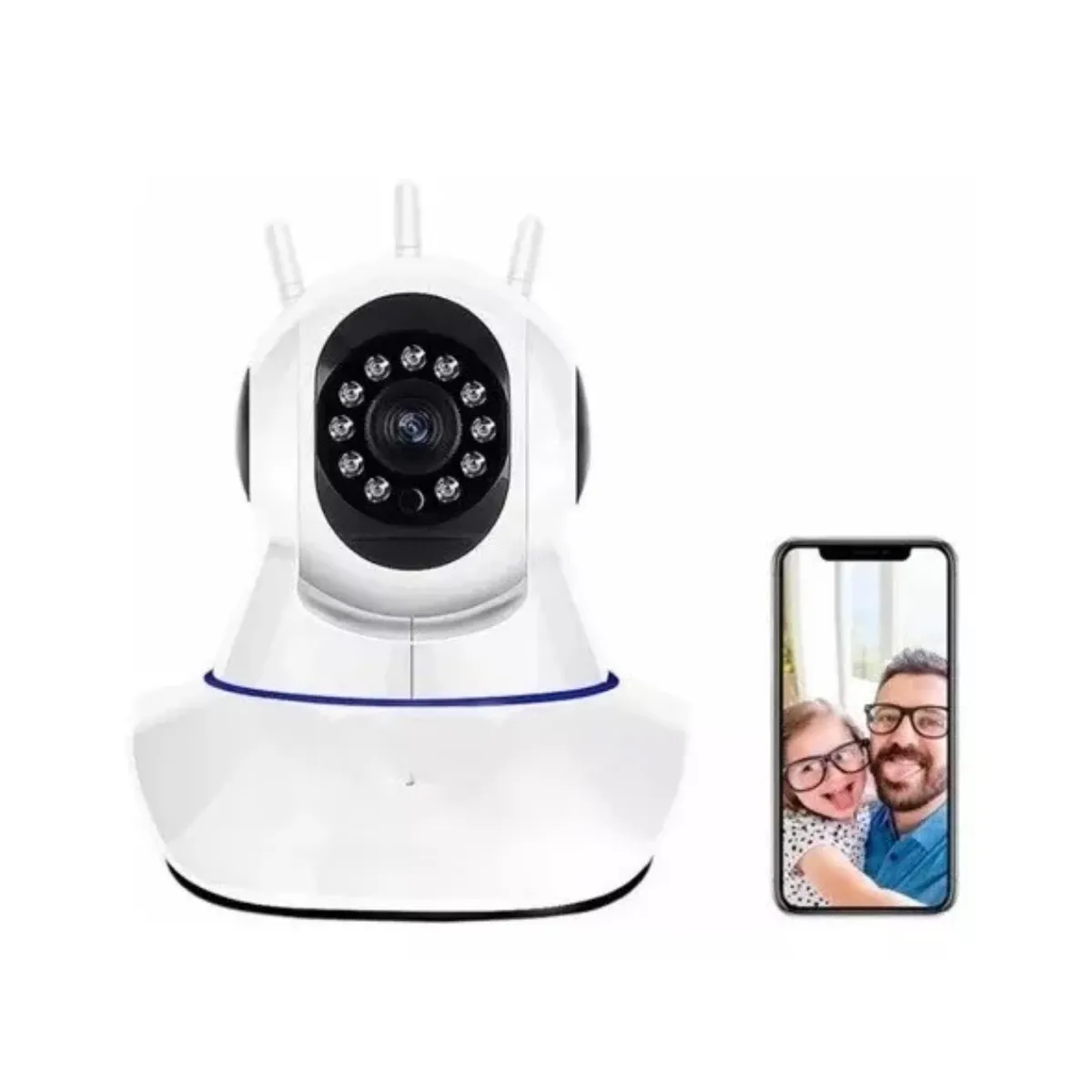 GENERICO - Camara Ip Wifi 1080p Onvif 2m Hd Visión Nocturna 360 Grados