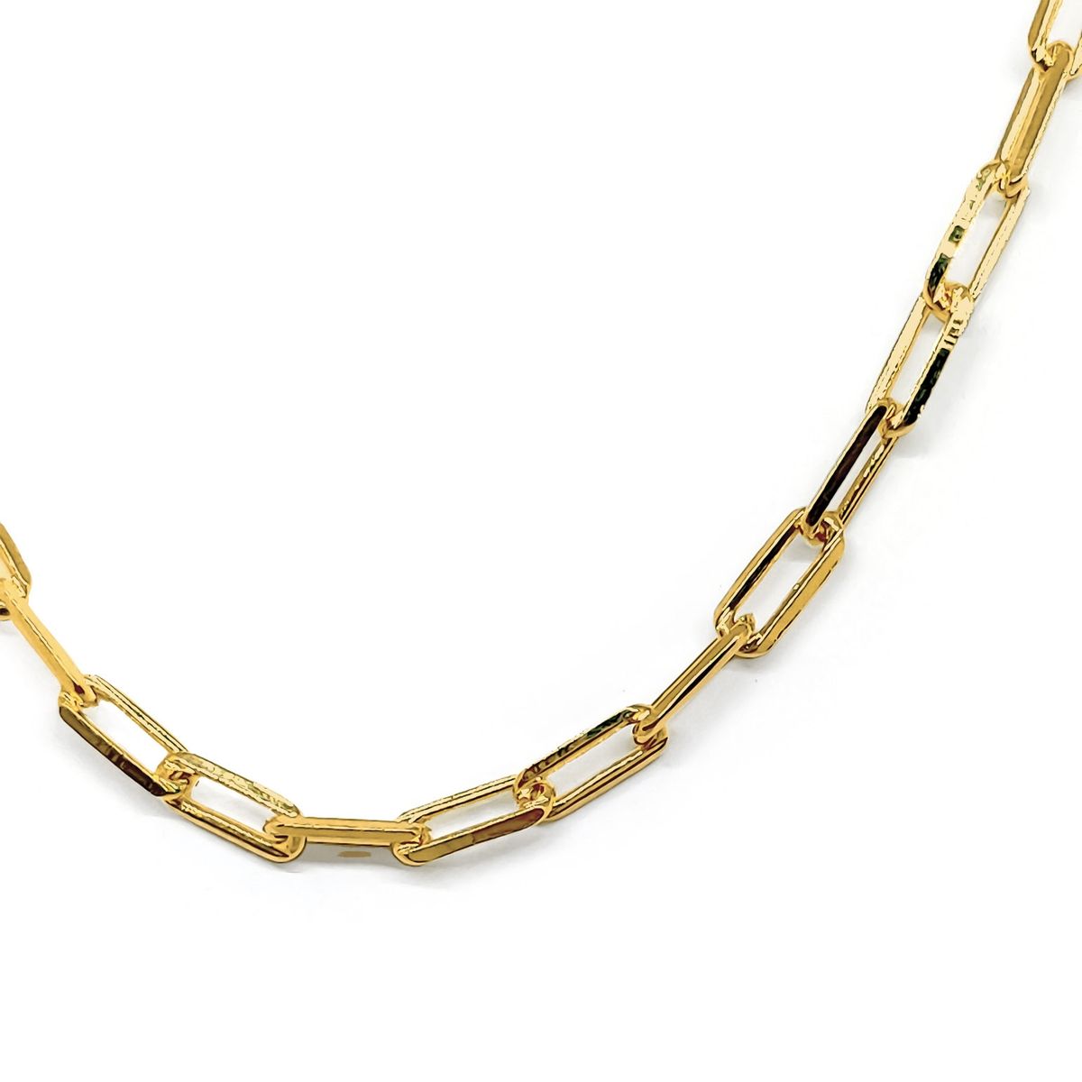 ANDREA COGGIOLA JOYAS - Cadena Eslabón Alargado 46cm Enchapado Oro 18K
