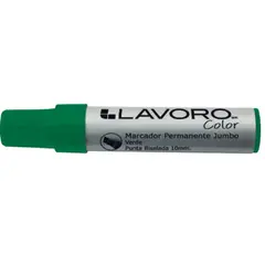 LAVORO - Plumón permanente Verde Jumbo Biselada