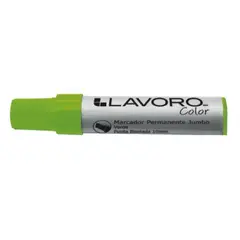 LAVORO - Plumón permanente Verde Neón Jumbo Biselada