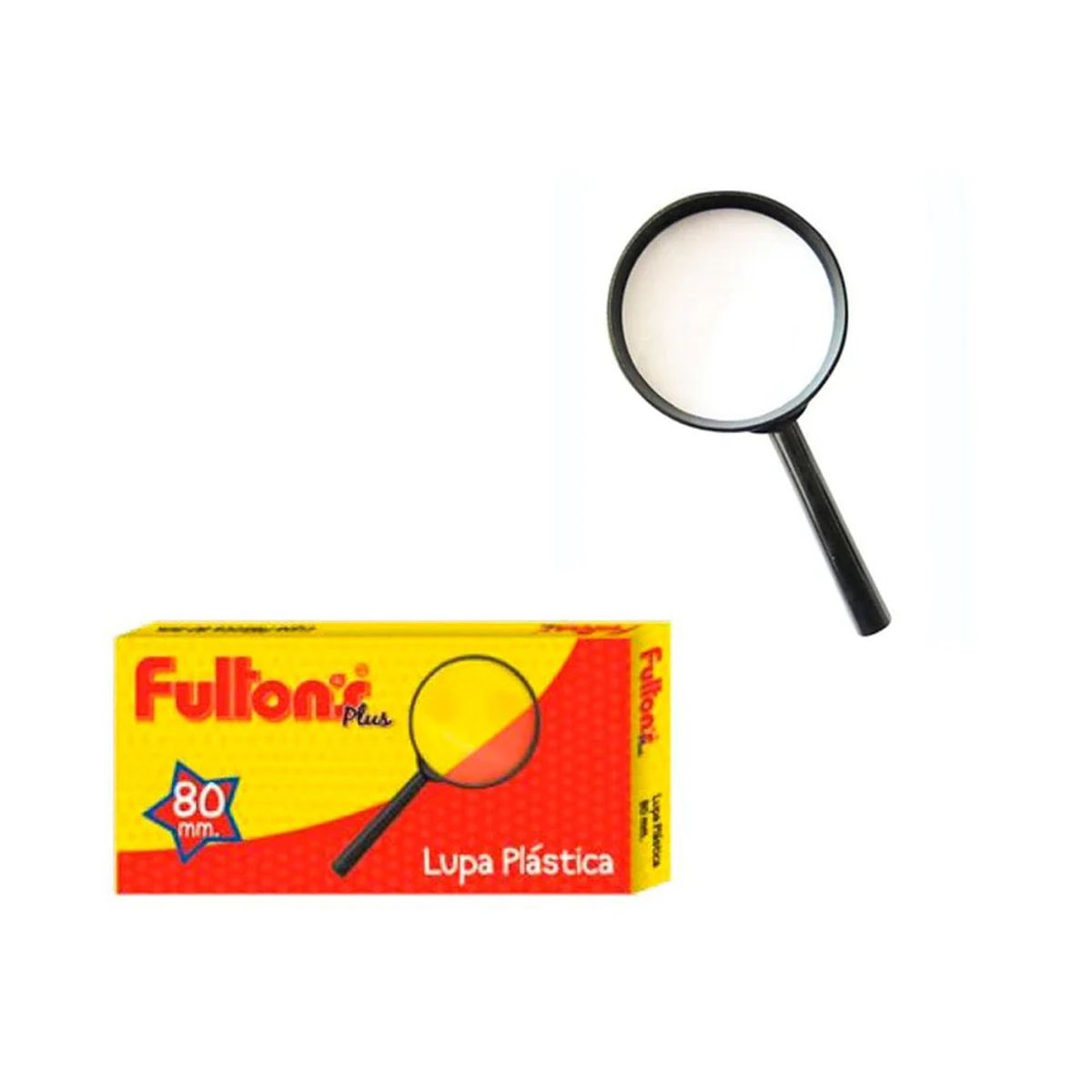 FULTONS - Lupa plástica 80mm Negra