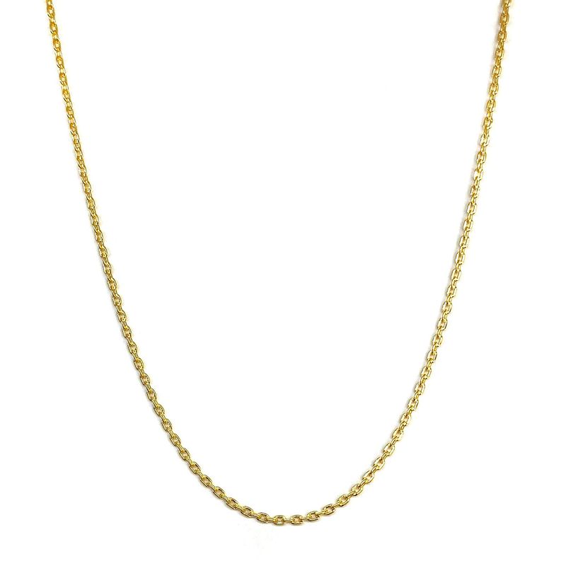 ANDREA COGGIOLA JOYAS - Cadena Eslabón 2x2mm Enchapado Oro 18K 50cm