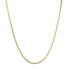 COGGIOLA - Cadena Eslabón 2x2mm Enchapado Oro 18K 50cm