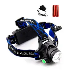 GENERICO - Linterna Frontal Led Cabeza Recargable 1600 Lúmenes