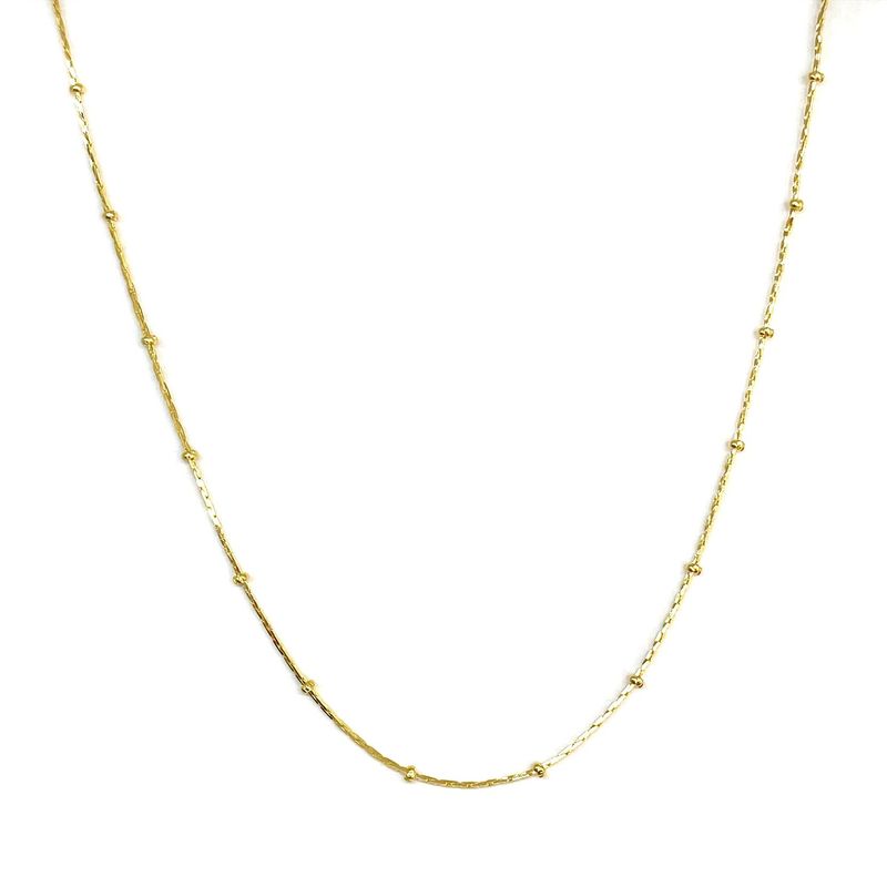 ANDREA COGGIOLA JOYAS - Cadena Cuadrada Donas Enchapado Oro 18K