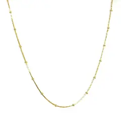 ANDREA COGGIOLA JOYAS - Cadena Cuadrada Donas Enchapado Oro 18K