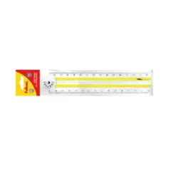 FULTONS - Regla plástica 30cm con transportador
