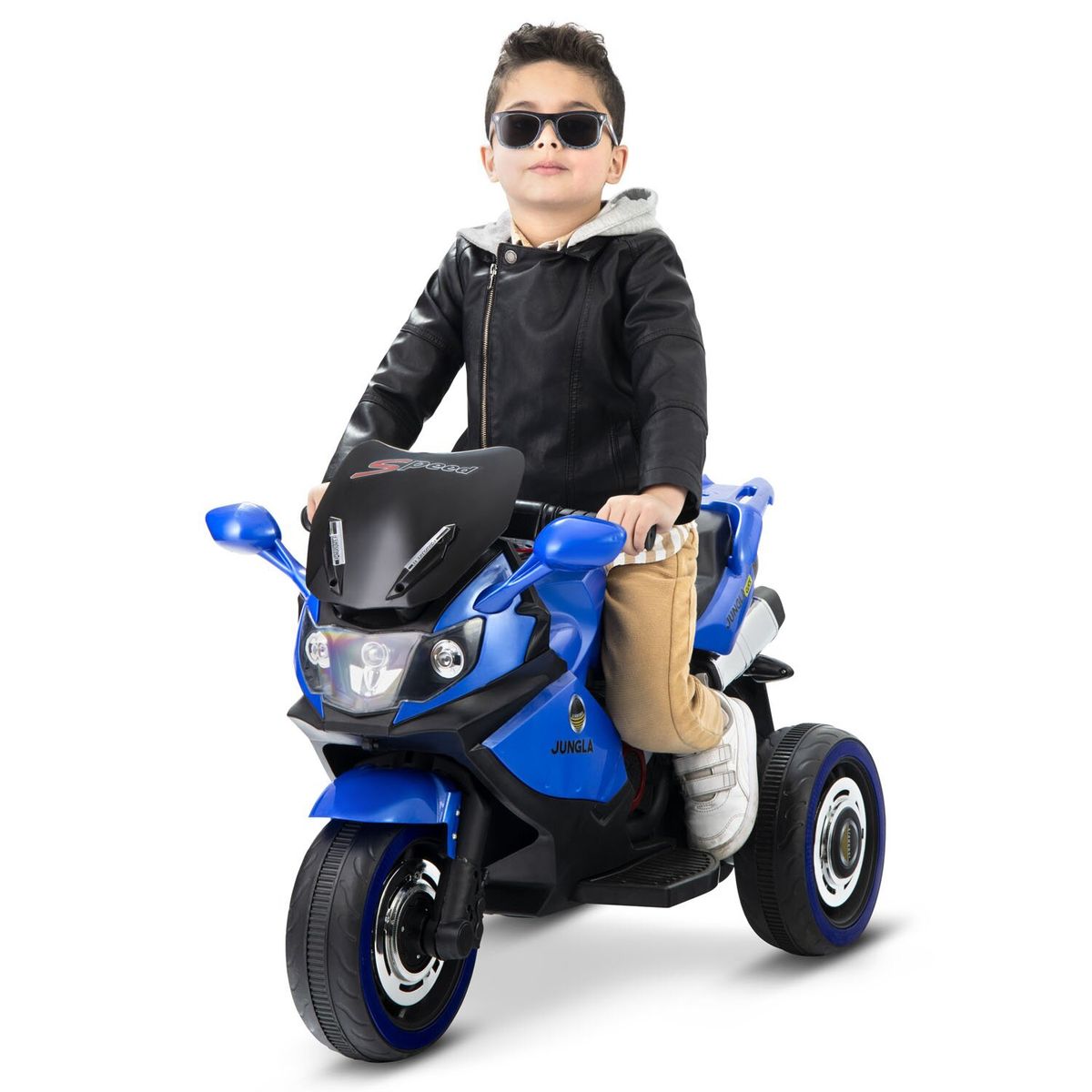 JUNGLA CLICK - Moto Deporitva Azul a Control Remoto