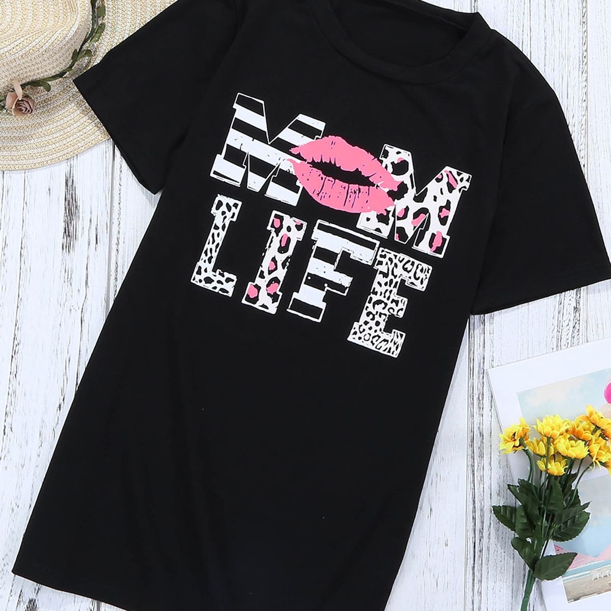 ARRAKASTA - Polera de algodón Mom Life