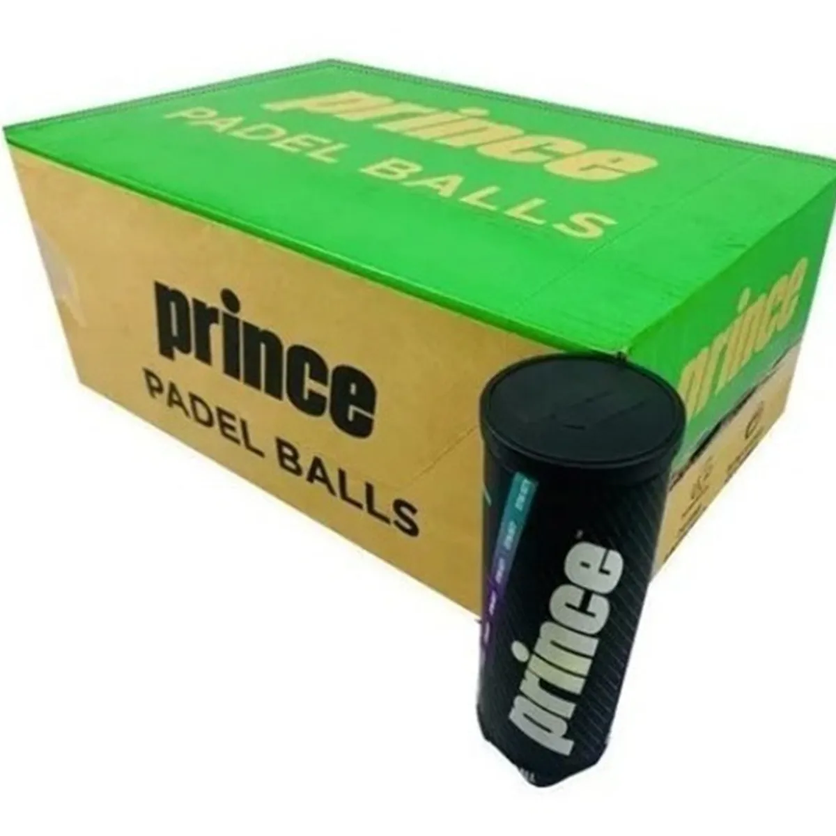 GENERICO - Caja De Pelotas Prince Padel 24 Tarros Calidad Torneo…