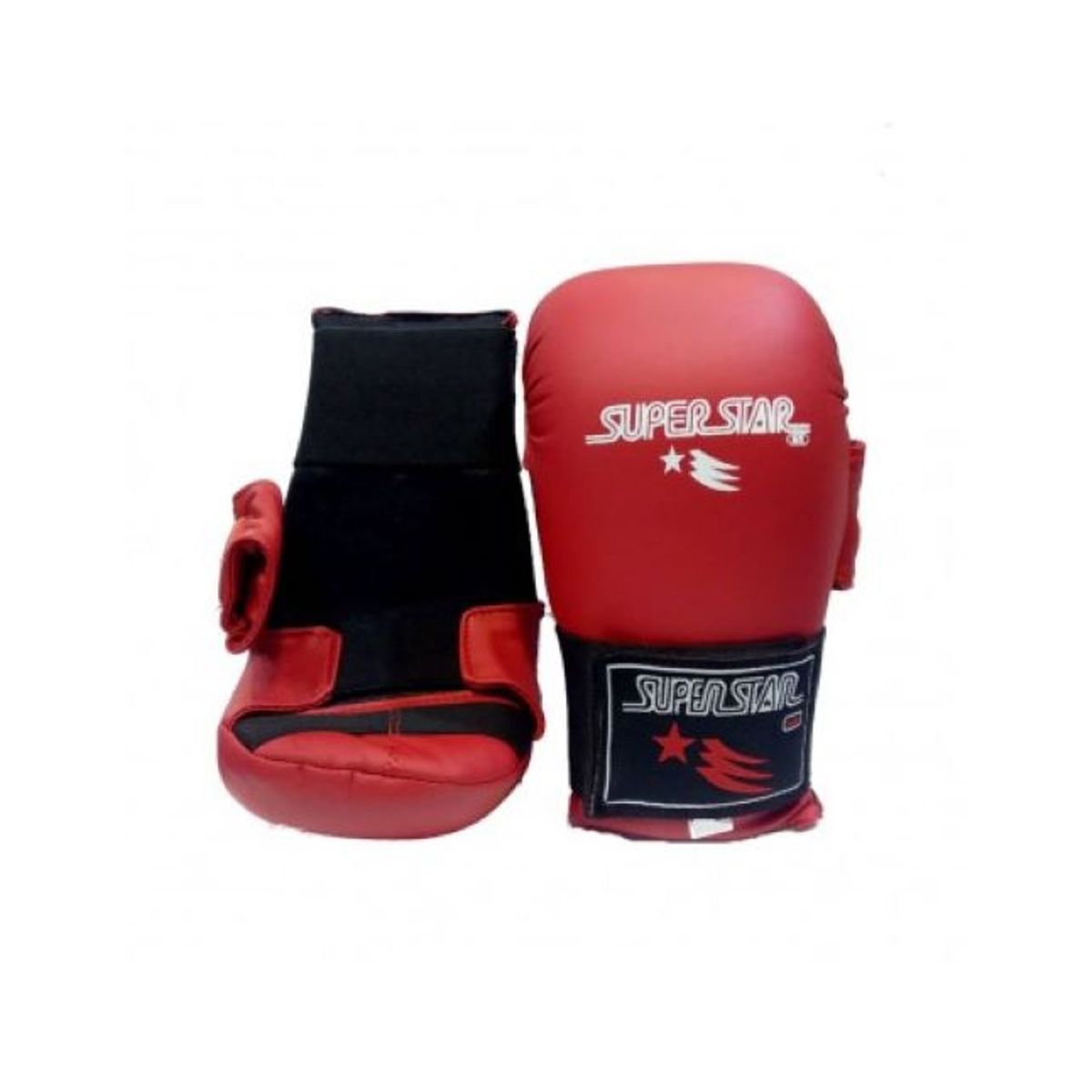 GENERICO - Guantes para Karate Super Star Rojo Talla XS
