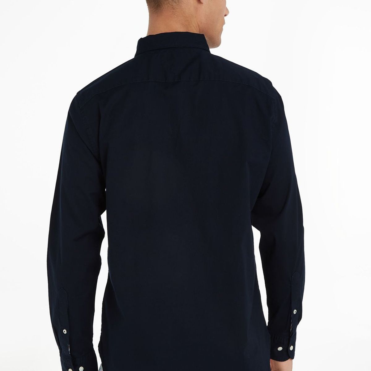 TOMMY HILFIGER - Camisa Classic Flex Con Logo Azul Tommy Hilfiger