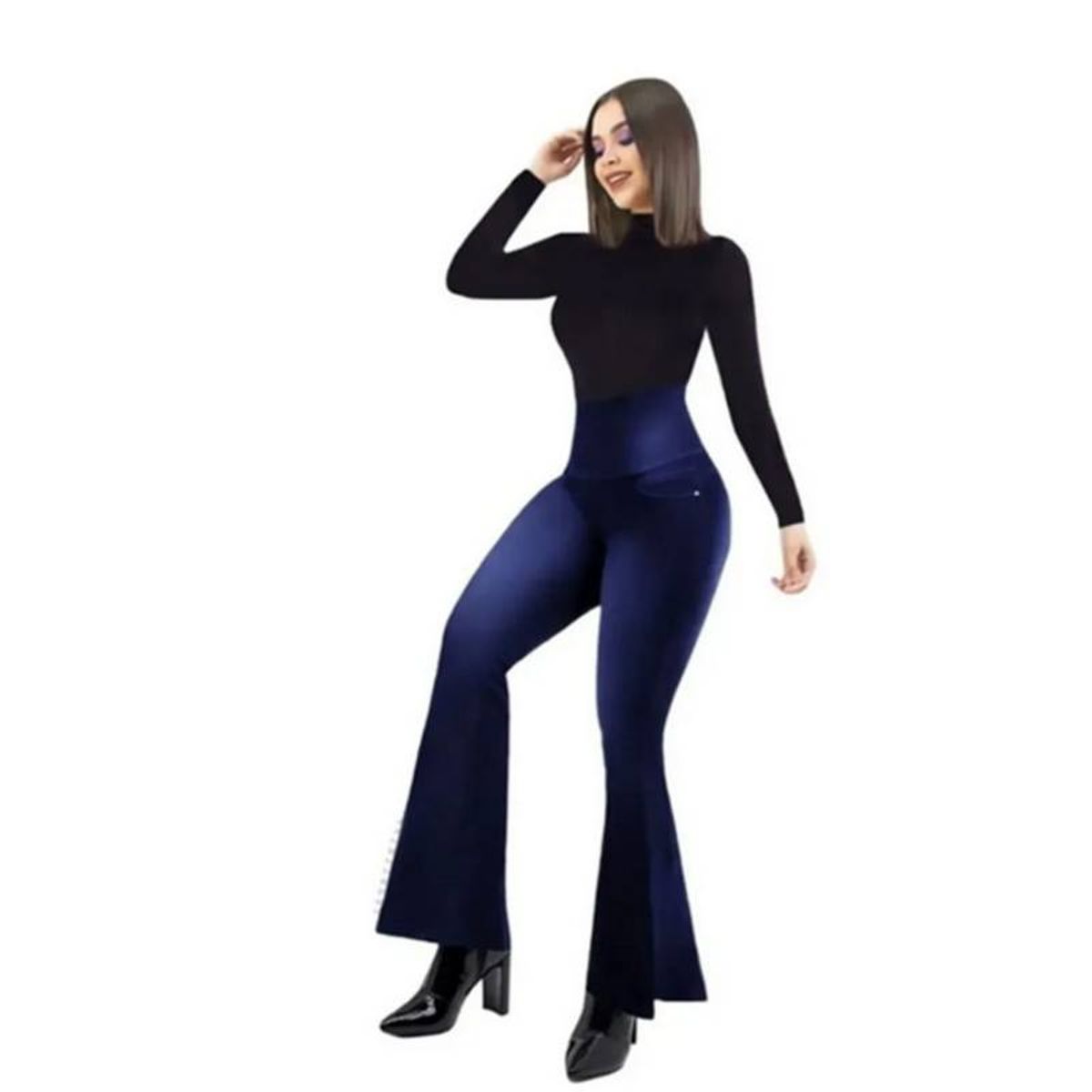 EVERSO - Jeans Fajero Pata Elefante 100 Peruano