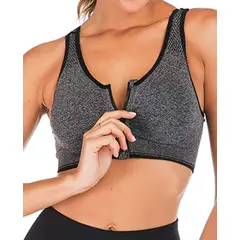EVERSO - Pack 6 Sostén Deportivo Push Up Sin Costuras Con Cierre