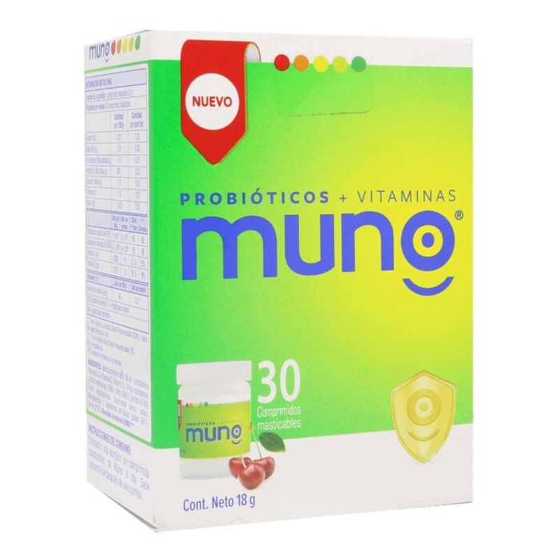 MUNO - Muno Probióticos Y Vitaminas En Comprimidos Masticables X 30