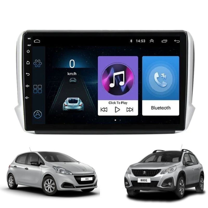 OEM - Radio Android 10.1 Peugeot 2008/208 2gb+32gb + Camara