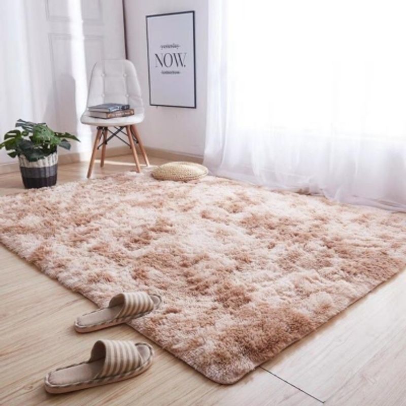 GENERICO - Alfombra peludas 240 cm  x 200 metros beige jaspeado