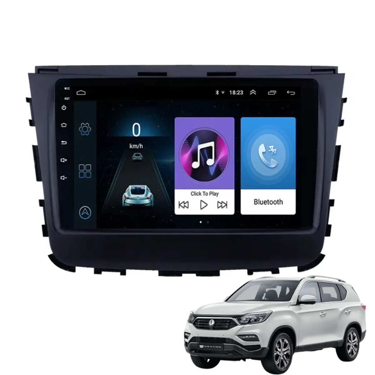 OEM - Radio Android SsangYong Rexton Musso 2gb32gb  Camara