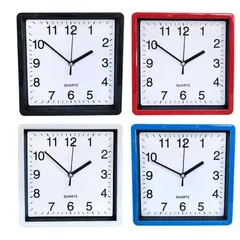 GENERICO - Reloj De Pared Cuadrado Mural Decorativo 20 Cm Silencioso