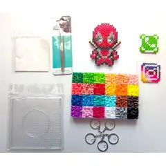 GENERICO - Pack 5mm Hama/perler/arktal Beads 24 Colores + Accesorios 2…