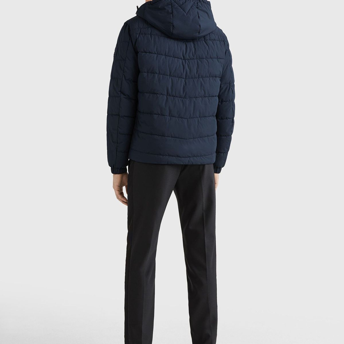 TOMMY HILFIGER - Parka Hoodie Branded Logo Azul Tommy Hilfiger