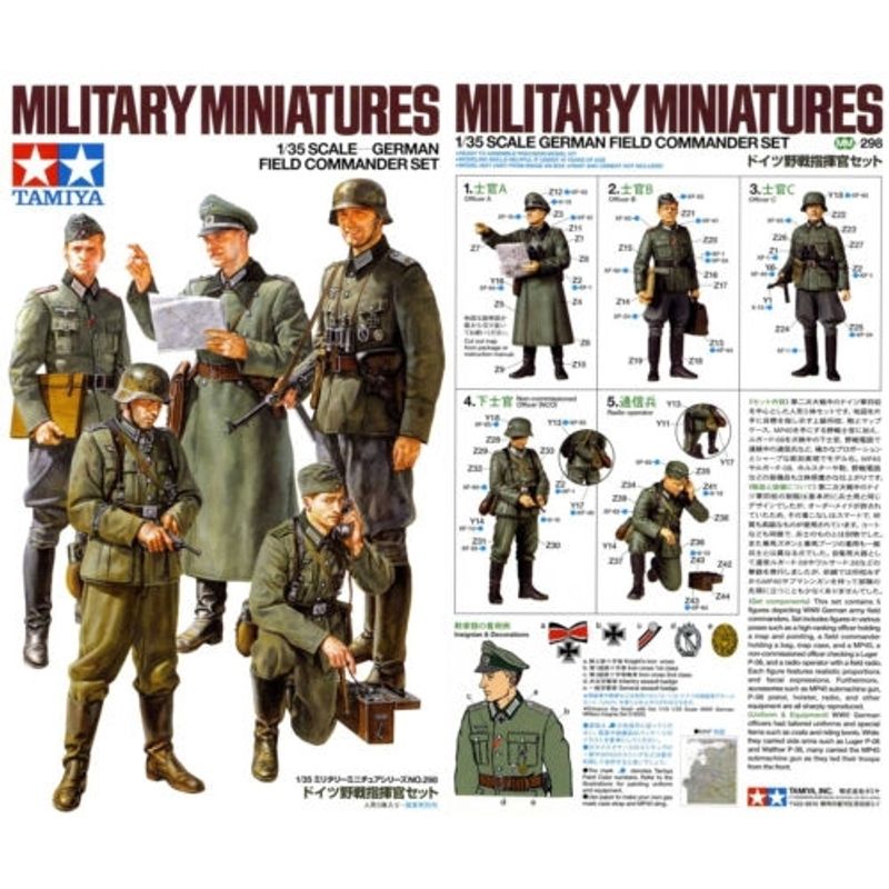 TAMIYA - TAMIYA 35298 1:35 GERMAN FIELD COMMANDER SET ( ICM )