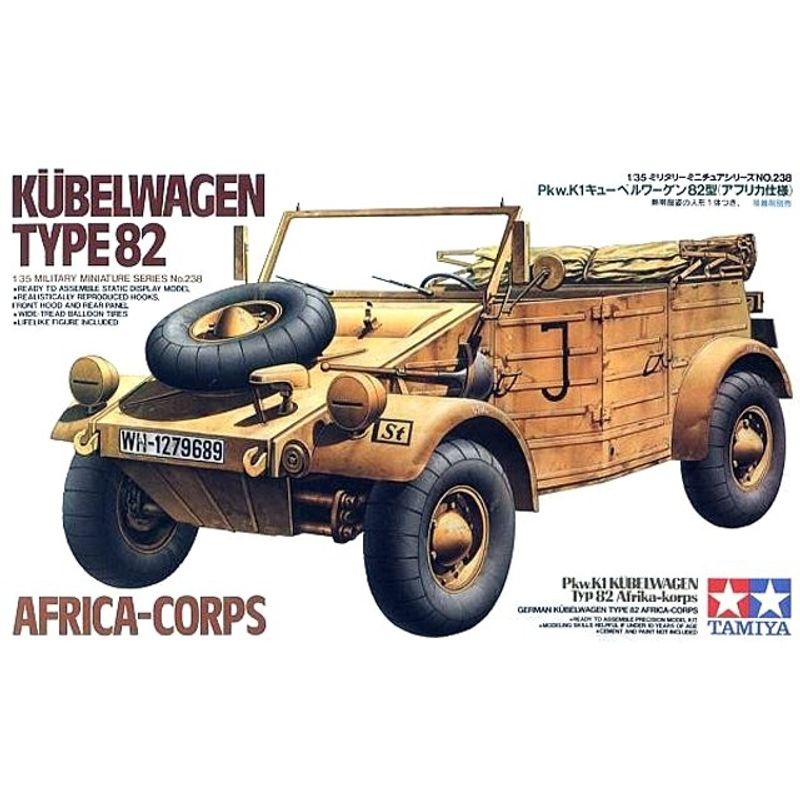 TAMIYA - TAMIYA 35238 KUBELWAGEN TYPE 82 1:35