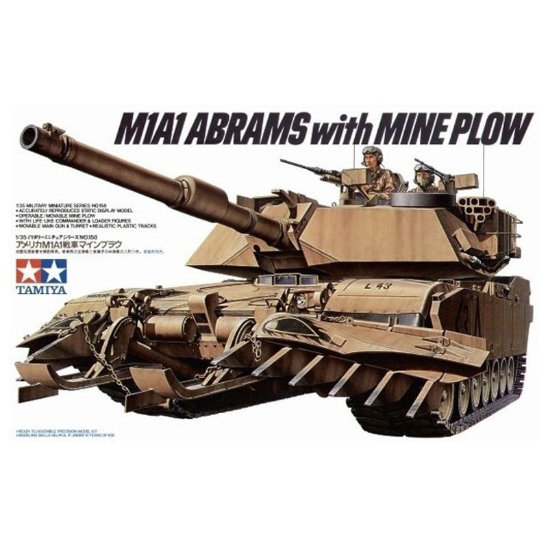 TAMIYA - TAMIYA 35158 M1A1 ABRAMS X MINE PLOW