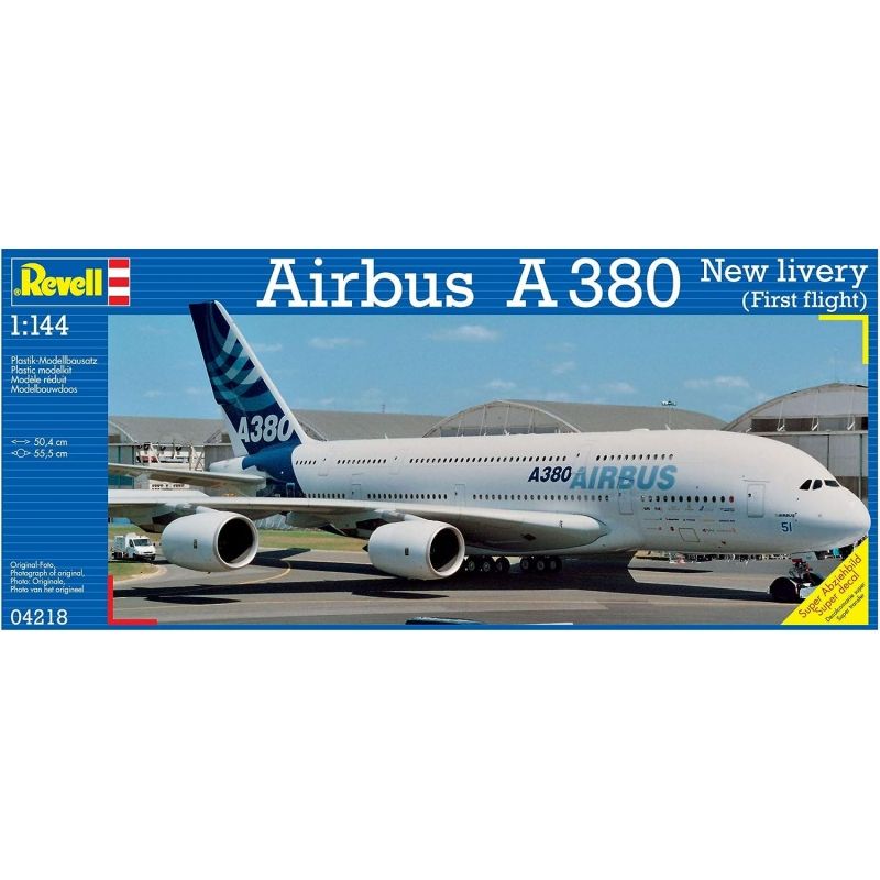 REVELL - REVELL 04218 1:144 AIRBUS A 380 FIRST FLIGHT AIRCRAFT NEW