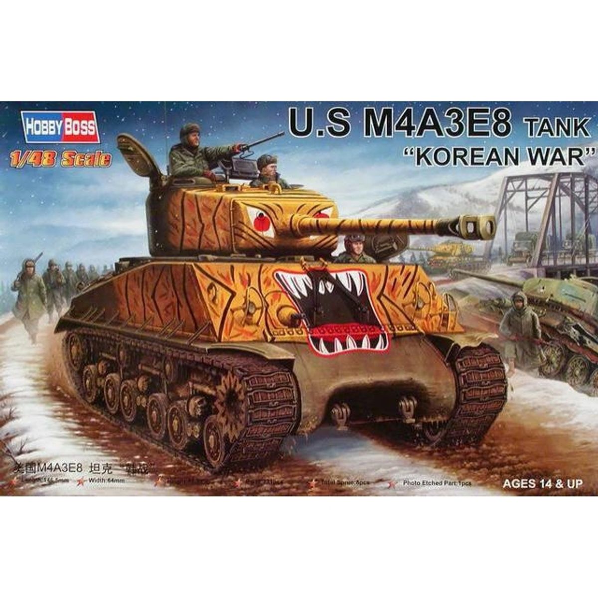 GENERICO - HOBBYBOSS 84804 1-48 US M4 A3E8 TANK