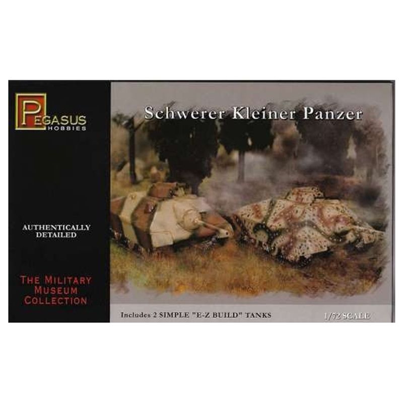 GENERICO - PEGASUS 7605 1-72 SCHWERER KLEINER PANZER TANKS ( 2 ) ( SNAP