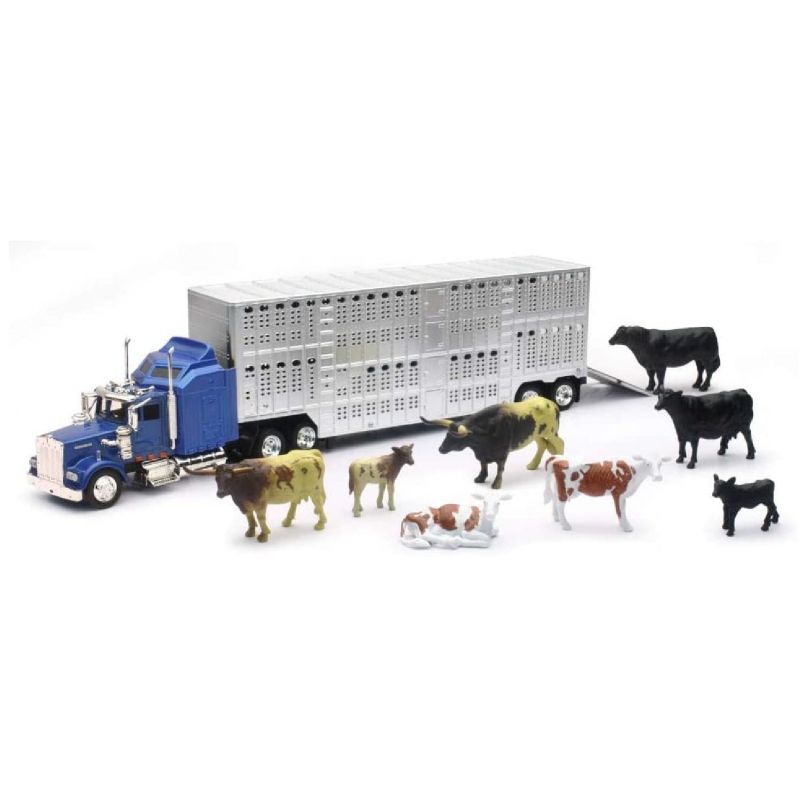 GENERICO - NEWRAY 15365 LIVESTOCK TRUCK WITH FARM ANIMAL SET
