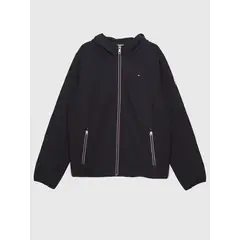 TOMMY HILFIGER - Chaqueta Hoodie Softshell Negro
