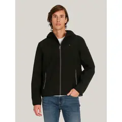 TOMMY HILFIGER - Chaqueta Hoodie Softshell Negro Tommy Hilfiger.